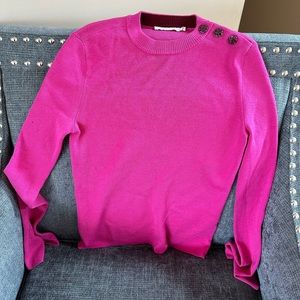 Tory Burch size XS pretty pink bell sleeve sweater.